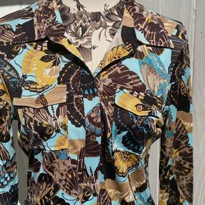 Tory Burch silk blouse size large